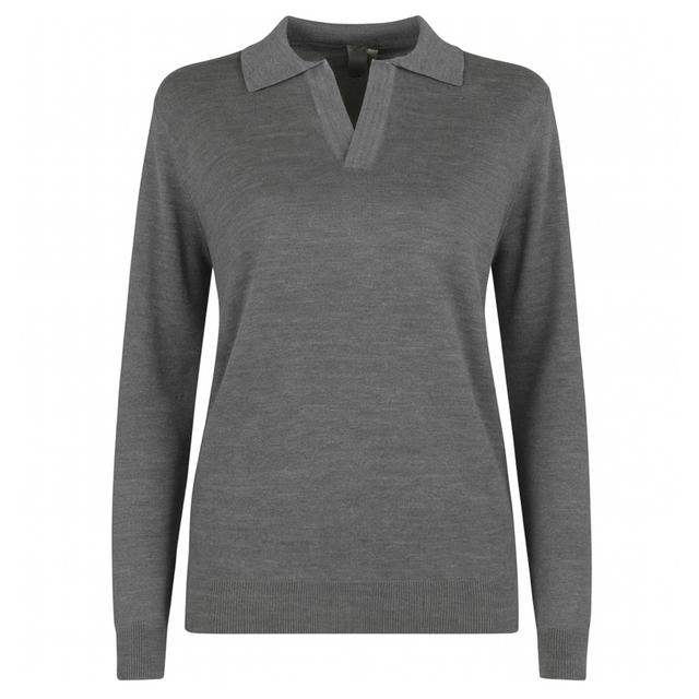 Polo marškiniai ilgos rank. vyrams, Pilka, Polo long