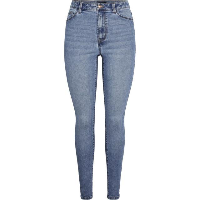 Aptempti džinsai moterims, Mėlyna, PCDANA HW SKINNY JEAN