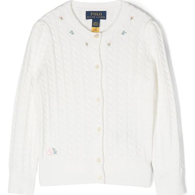 Kardiganas mergaitėms, Balta, Mini cabel cardigan (2-6x)