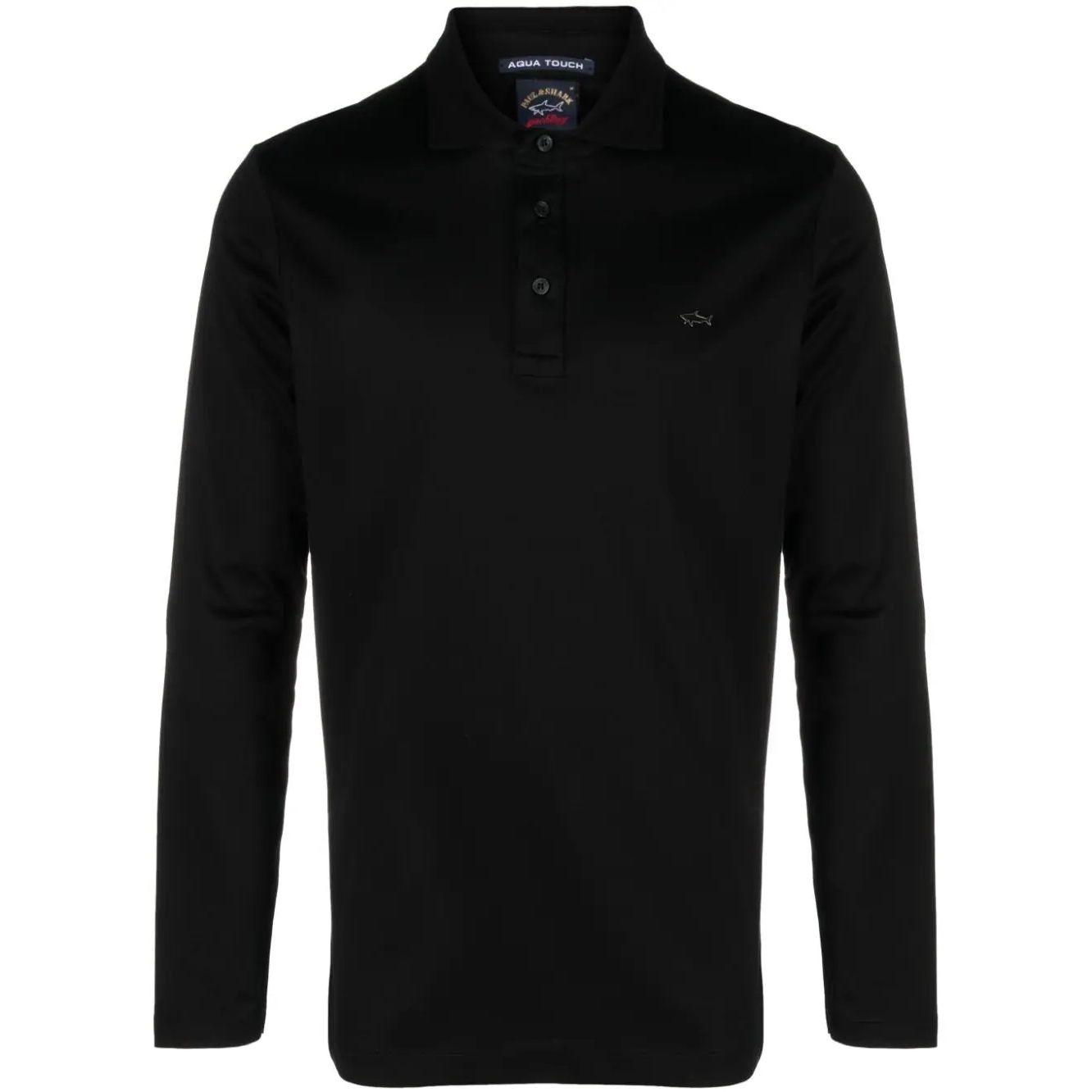 Polo marškiniai ilgos rank. vyrams, Juoda, Long sleeve polo