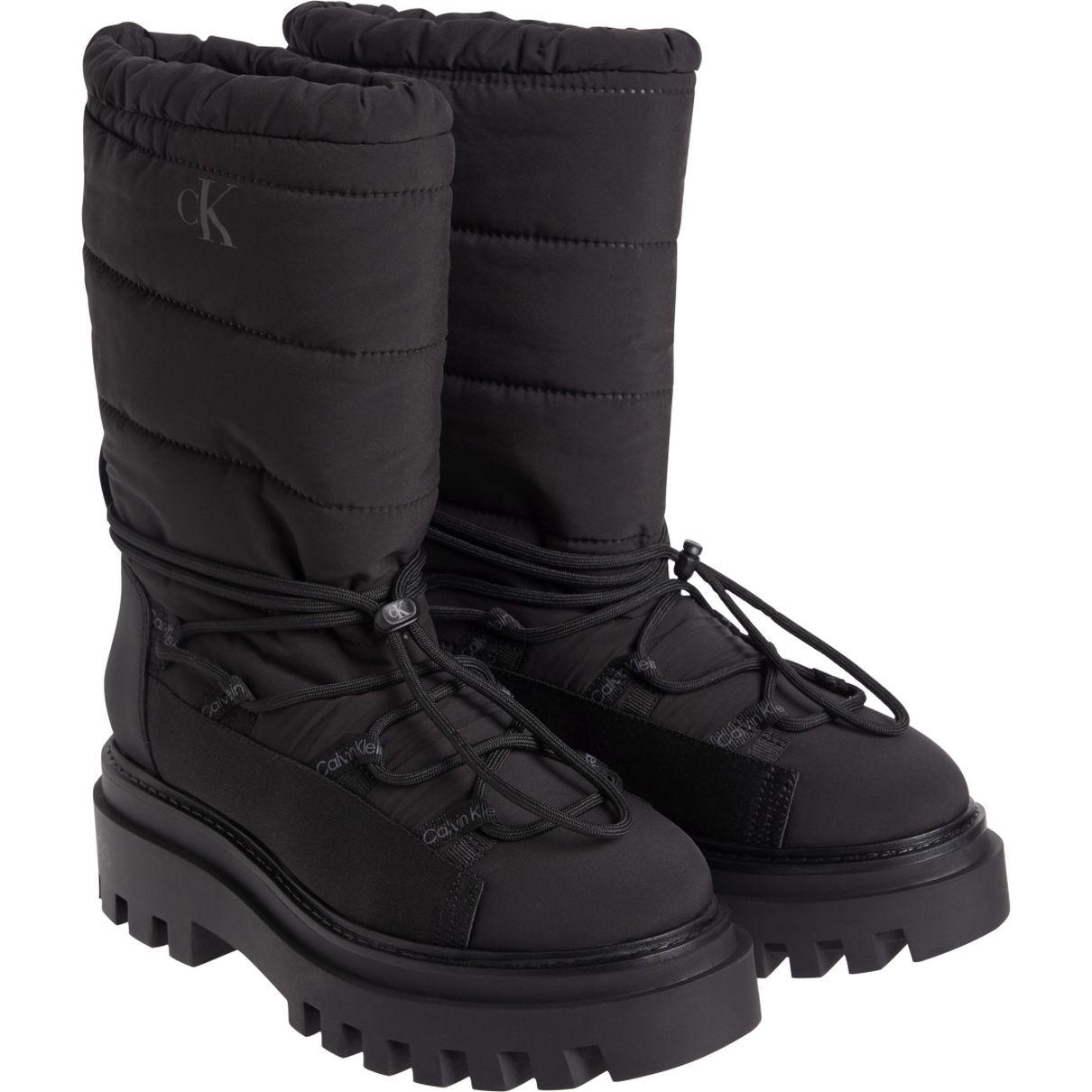 Auliniai moterims, Juoda, Flatform snow boot