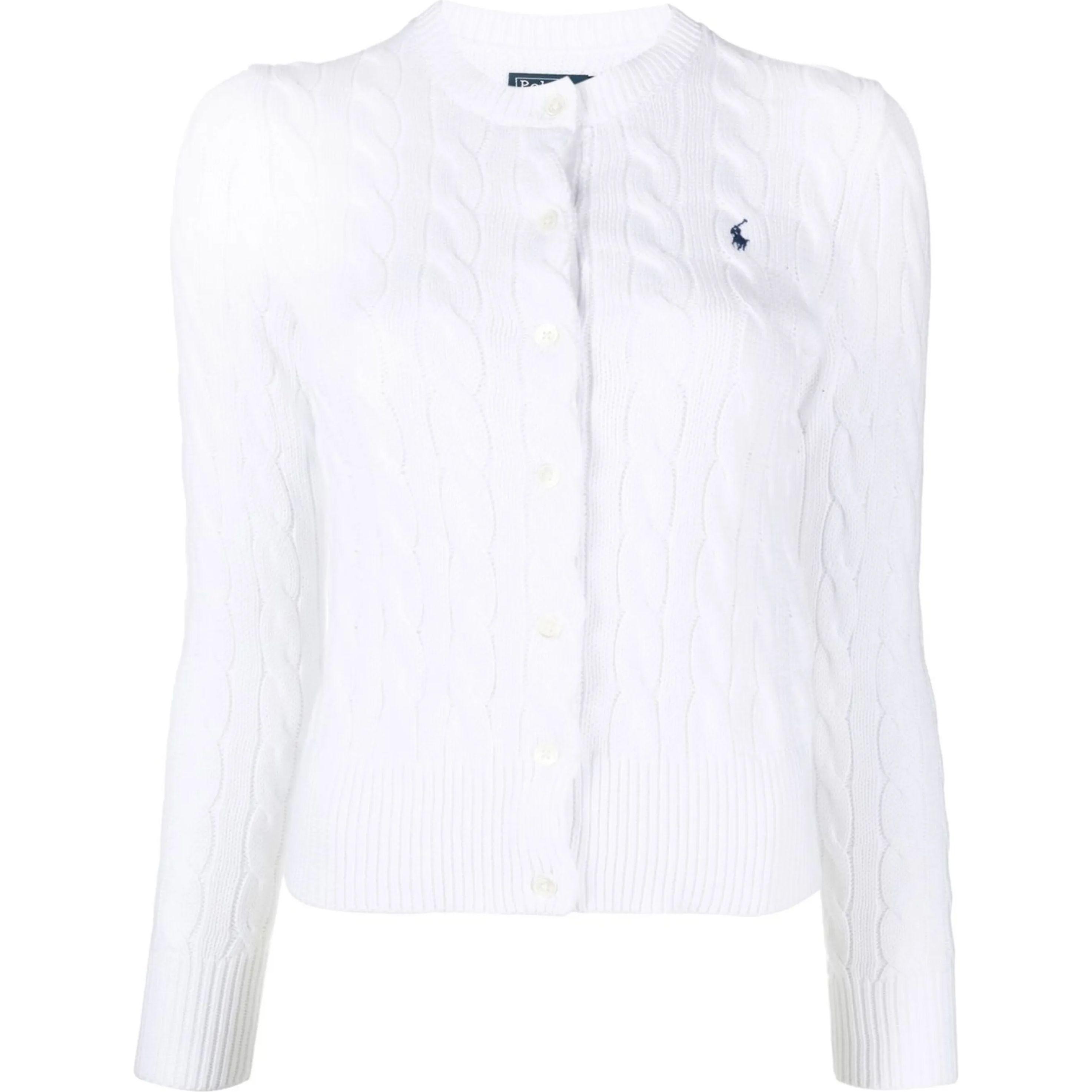 Kardiganas moterims, Balta, Long sleeve cardigan