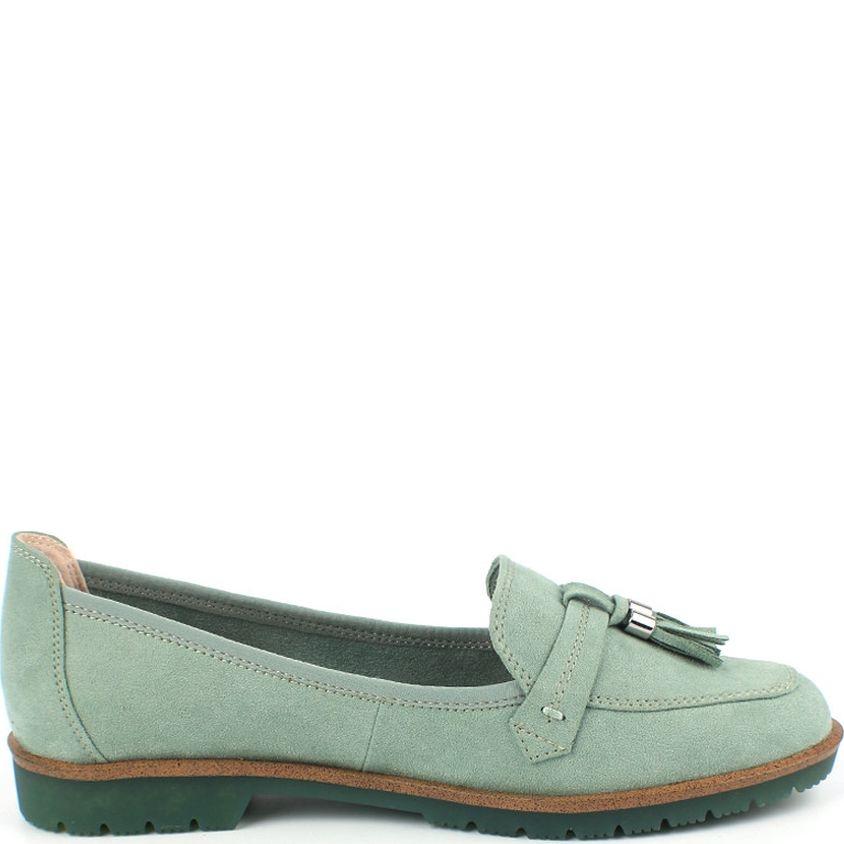 Loaferiai moterims, Žalia, LOAFERS