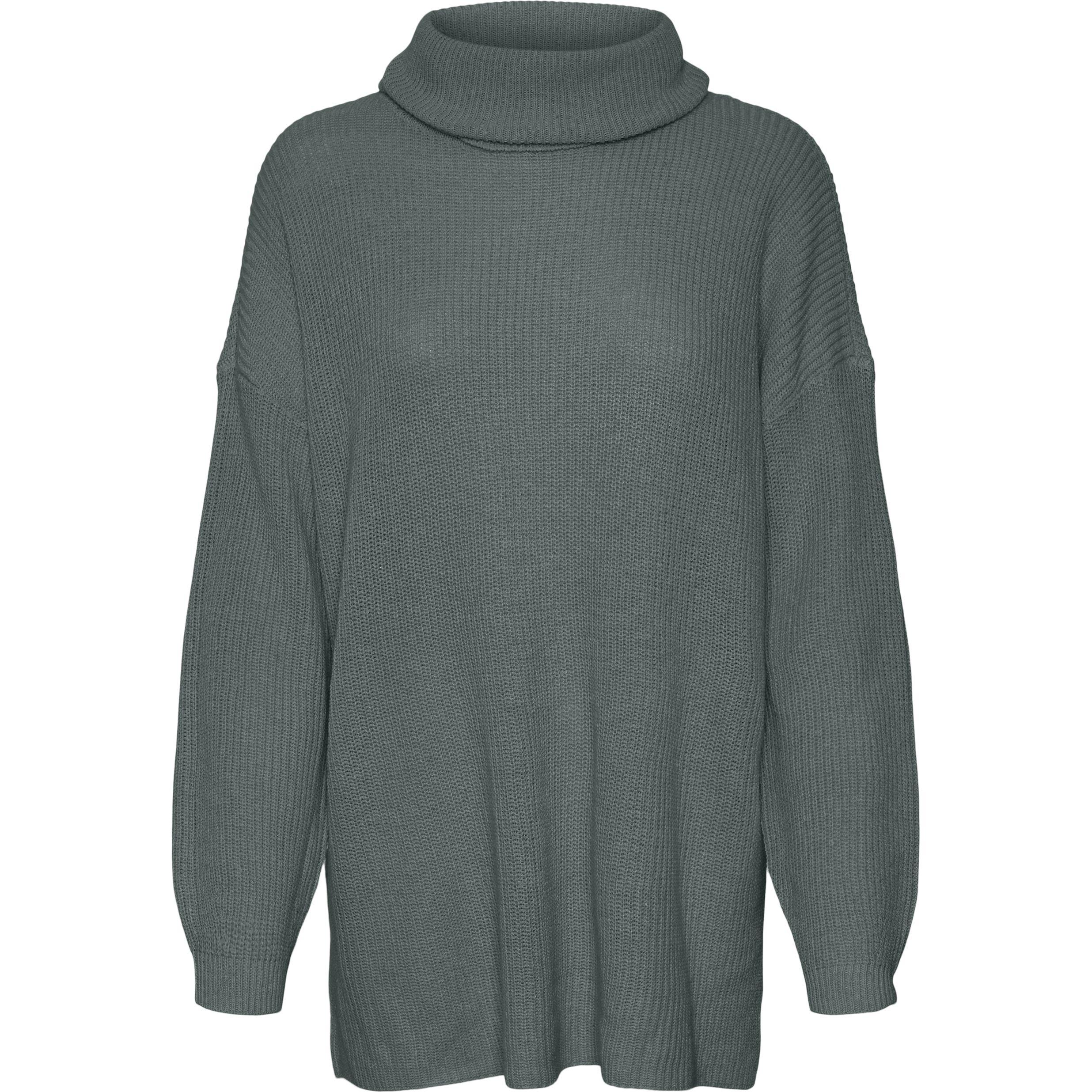 Megztinis su kaklu moterims, Žalia, Zia long pullover boo