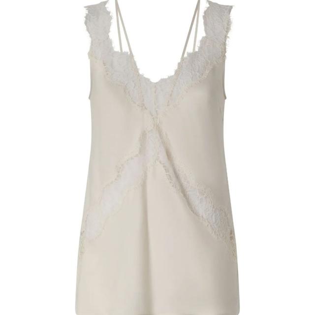 Marškiniai be rankovių moterims, Balta, Lydia tank top