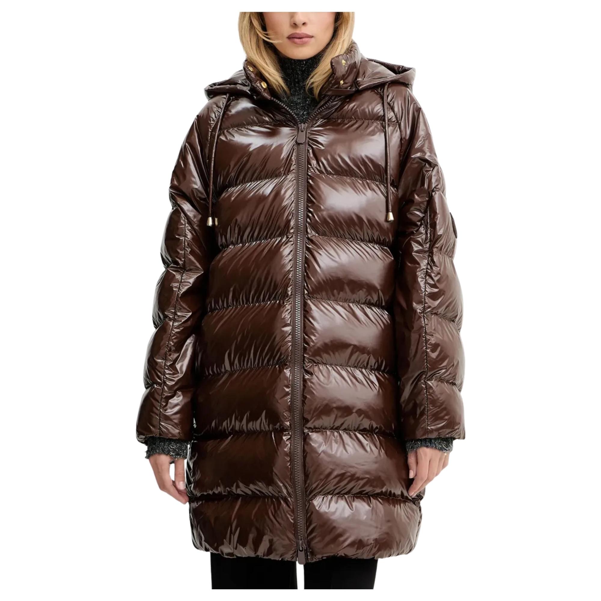 Pūkinė striukė moterims, Ruda, Burro quilted jacket