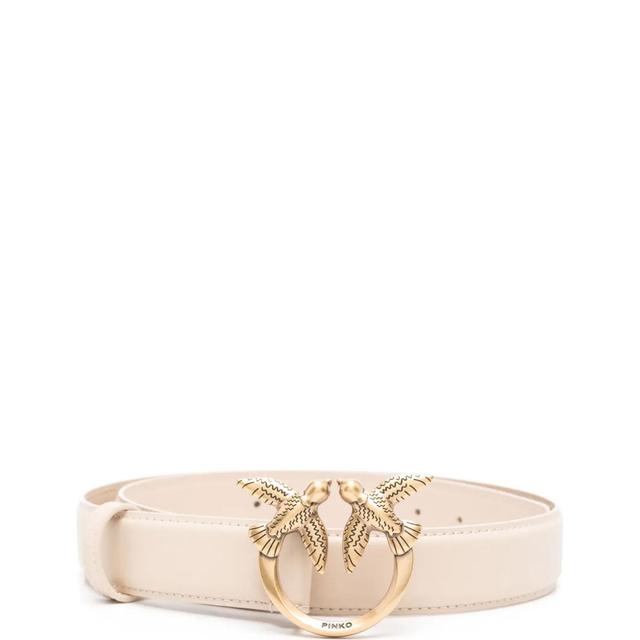 Diržas moterims, Smėlio, Love bird leather belt