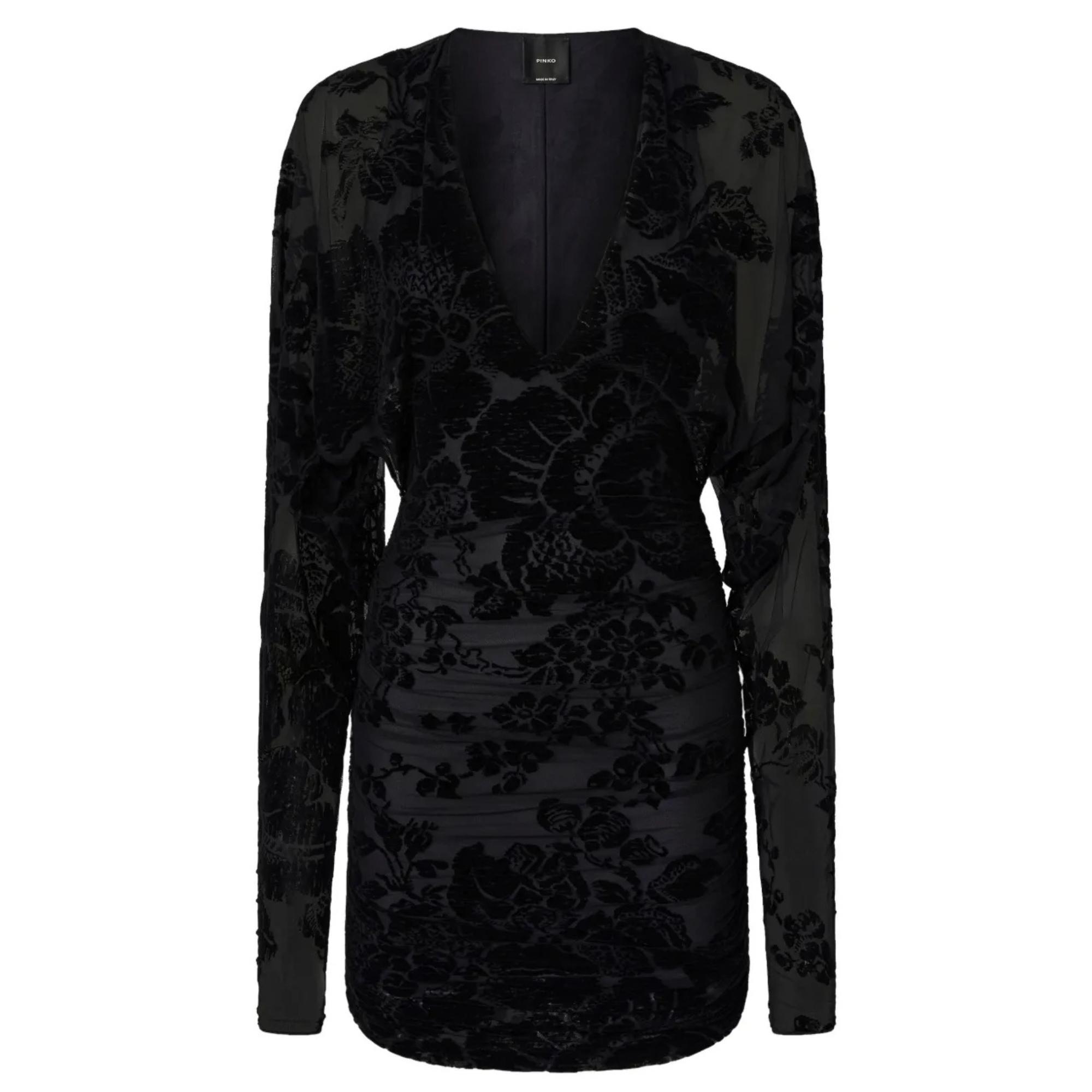 Mini suknelė moterims, Juoda, Roulette dress