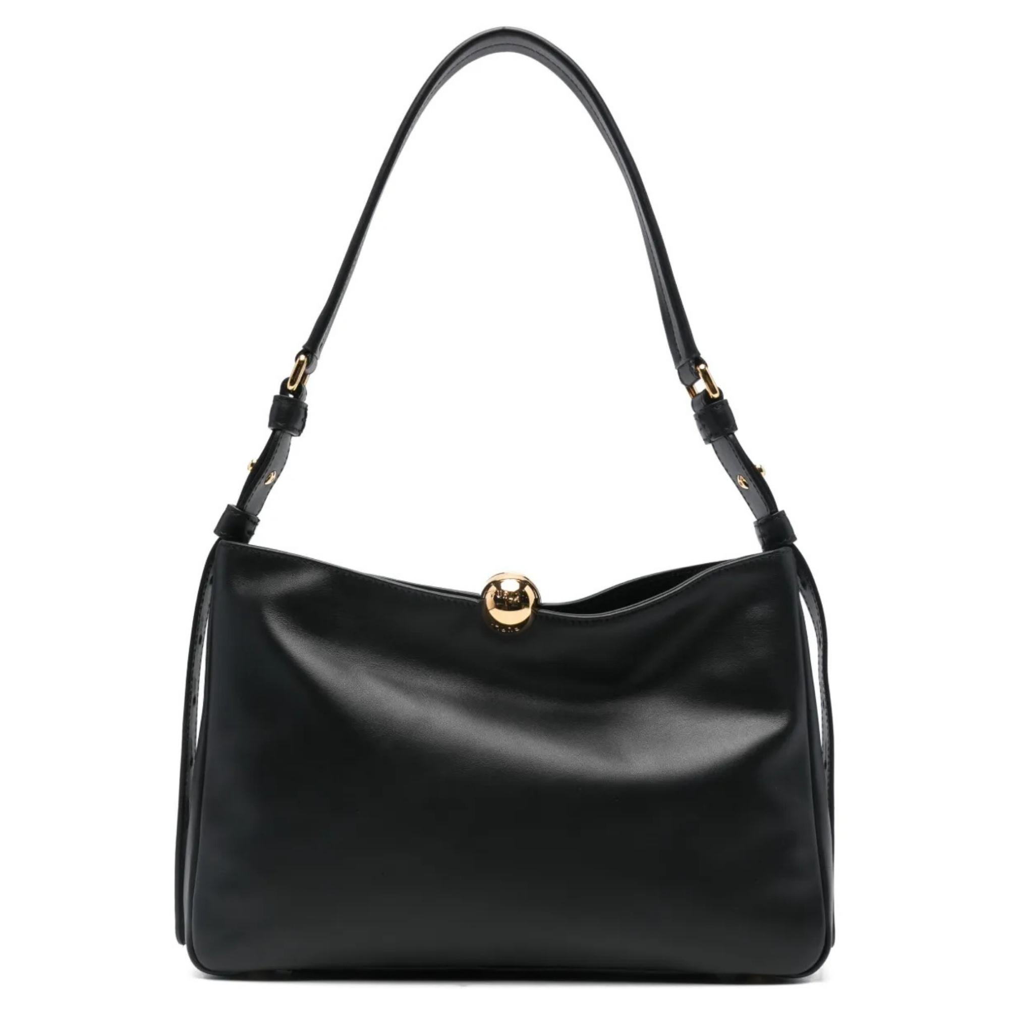 Rankinė per petį moterims, Juoda, Furla sfera soft m shoulder ba