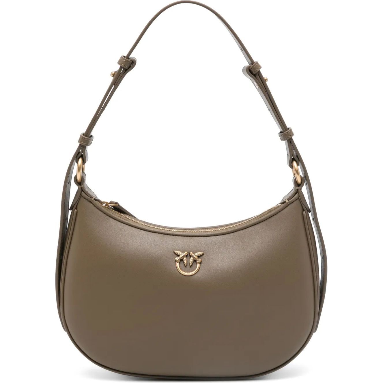 PINKO Rankinė per petį moterims, Ruda, Mini half moon shoulder bag 1