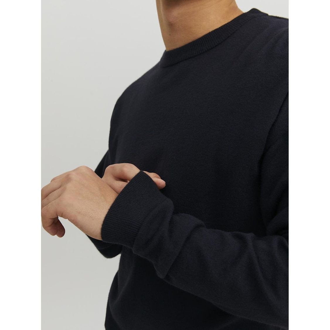 JACK & JONES Megztinis vyrams, Navy, JORPALMA LS KNI 7