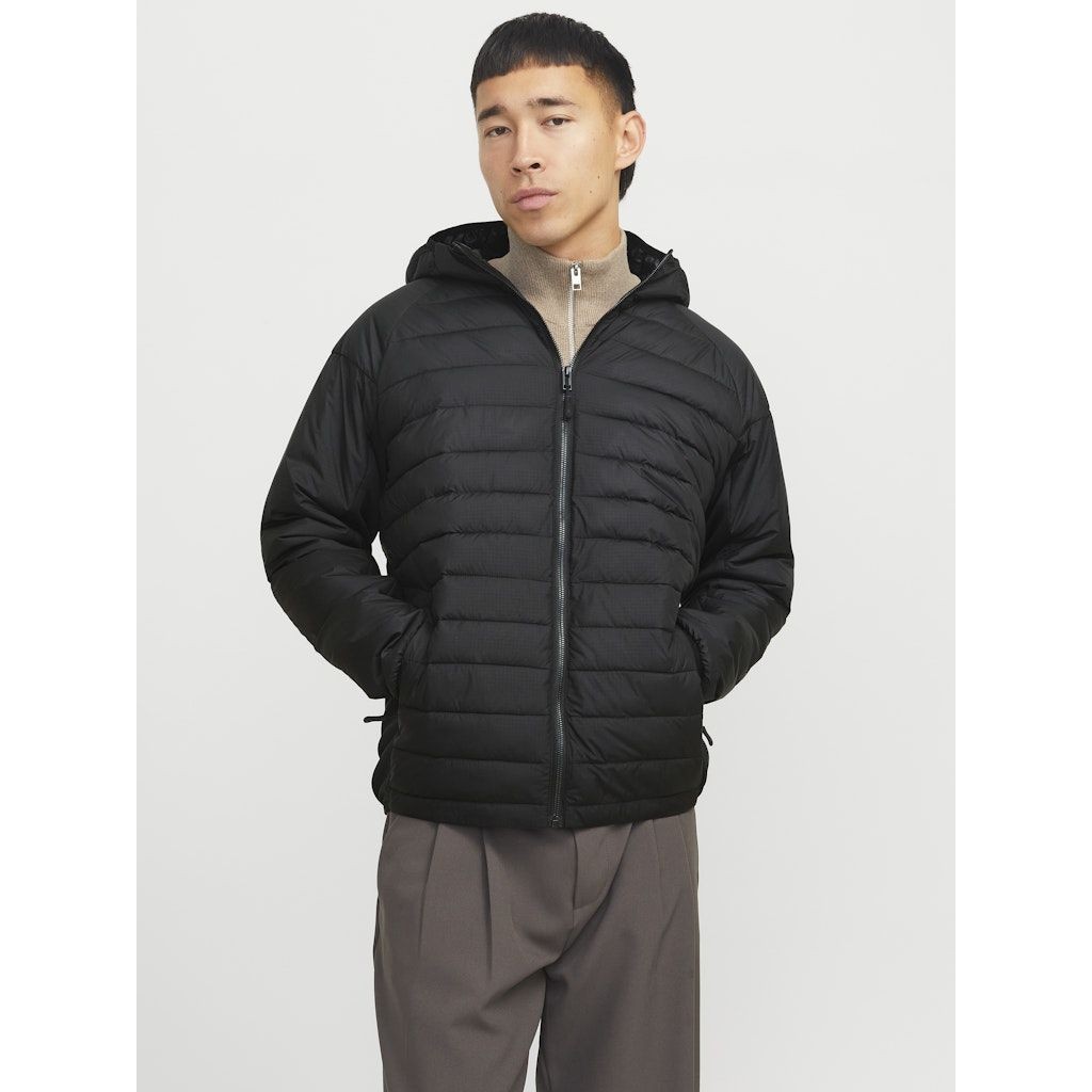JACK & JONES Lengva striukė vyrams, Juoda, Estate hybrid jacket 6