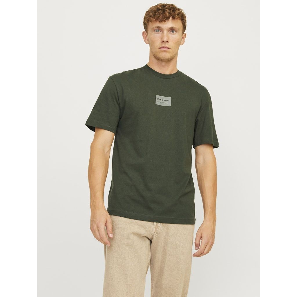 JACK & JONES Marškinėliai vyrams, Chaki, Hak kai tee 2