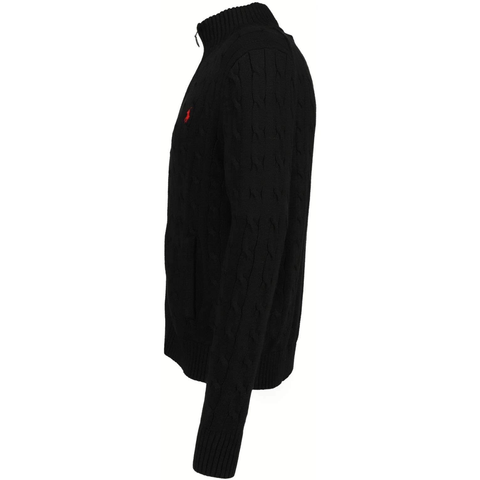 POLO RALPH LAUREN Sportinis nertinis vyrams, Juoda, Long sleeve full zip sweater 3