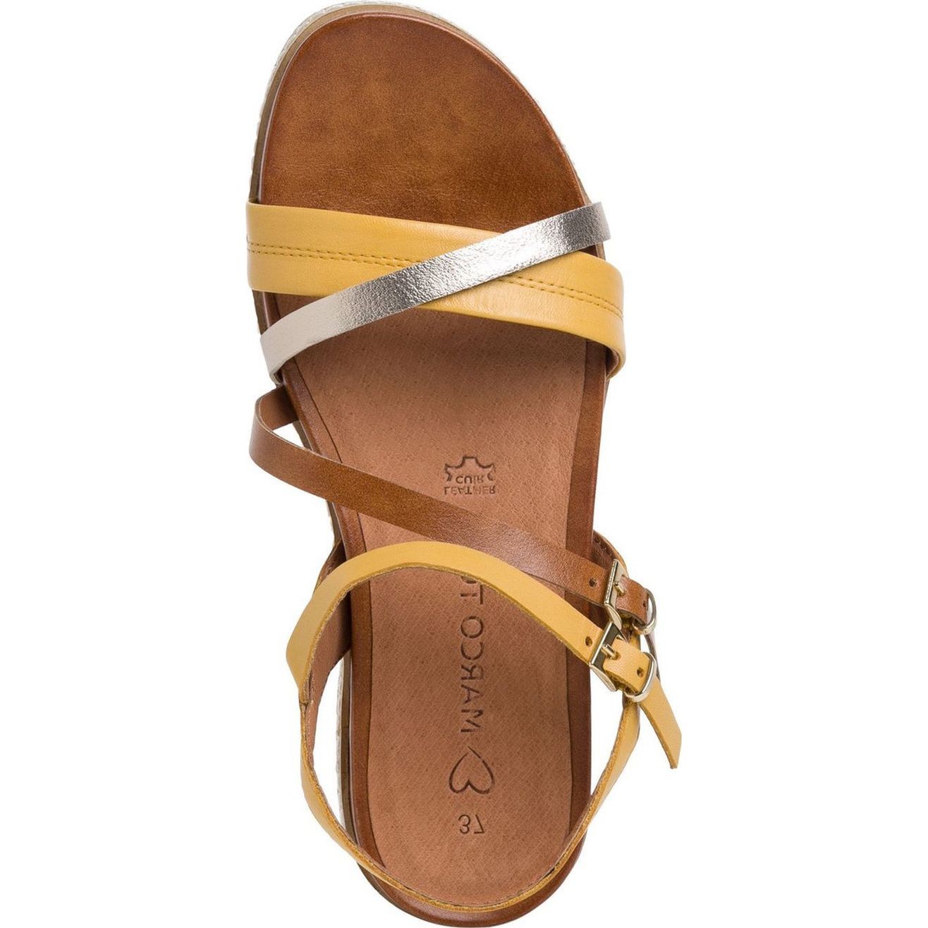 MARCO TOZZI Basutės moterims, Geltona, SANDALS 4