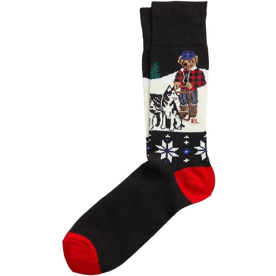 POLO RALPH LAUREN UW Kojinės vyrams, Marga, Tweed bear crew socks 1