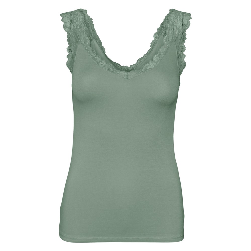 VERO MODA Marškiniai be rankovių moterims, Žalia, Rosa top 1