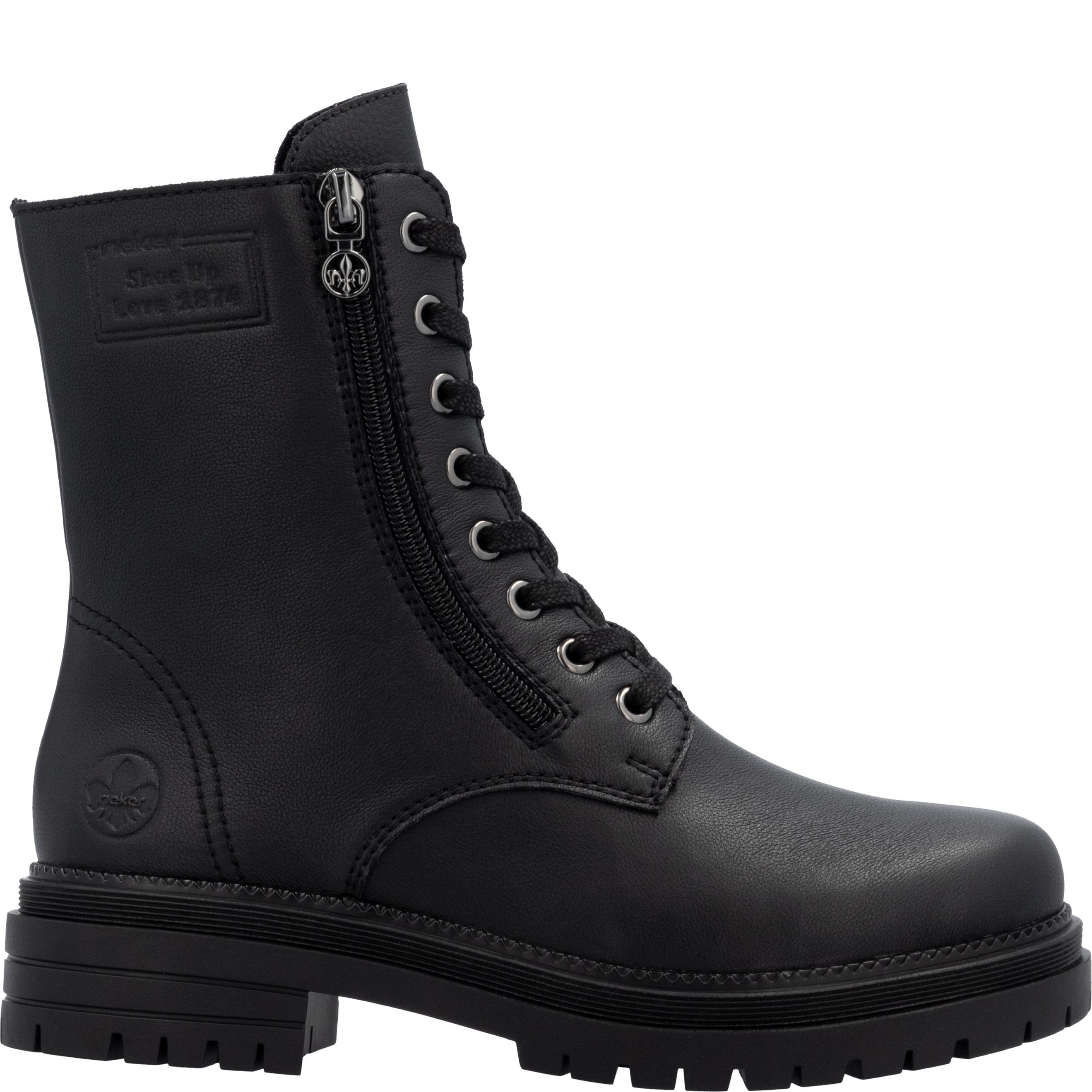 RIEKER Aulinukai moterims, Juoda, Ladies mid height boots 3