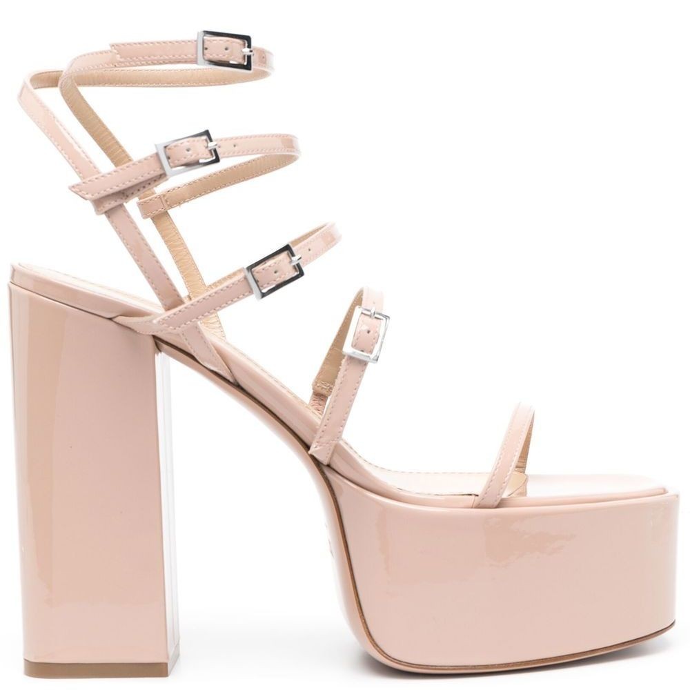 PARIS TEXAS Aukštakulniai moterims, Rožinė, Jessica platform sandal 1