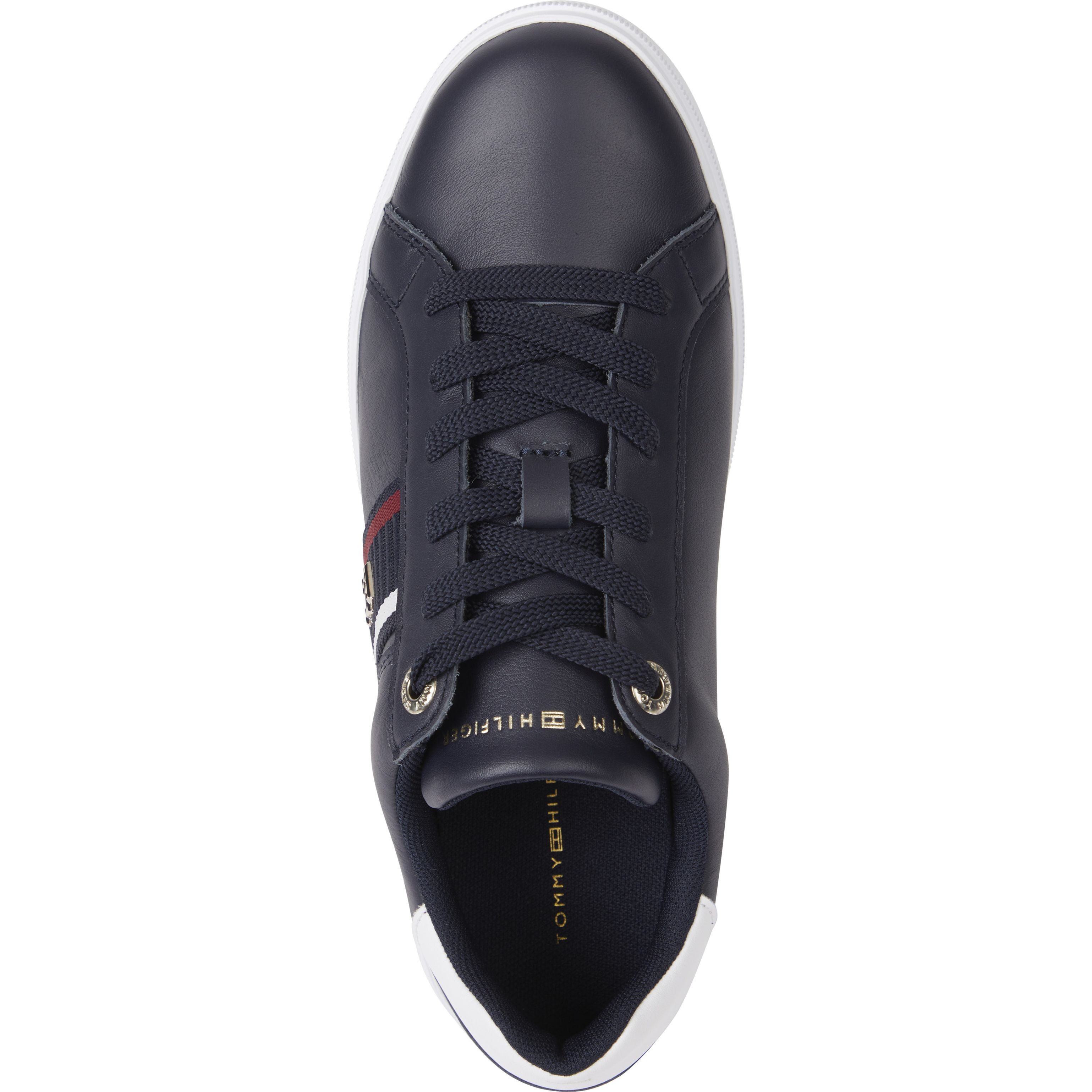 TOMMY HILFIGER Sportiniai bateliai moterims, Mėlyna, Corp webbing sneaker 3