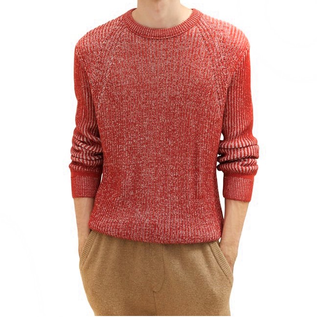 TOM TAILOR Megztinis vyrams, Raudona, Megztiniai