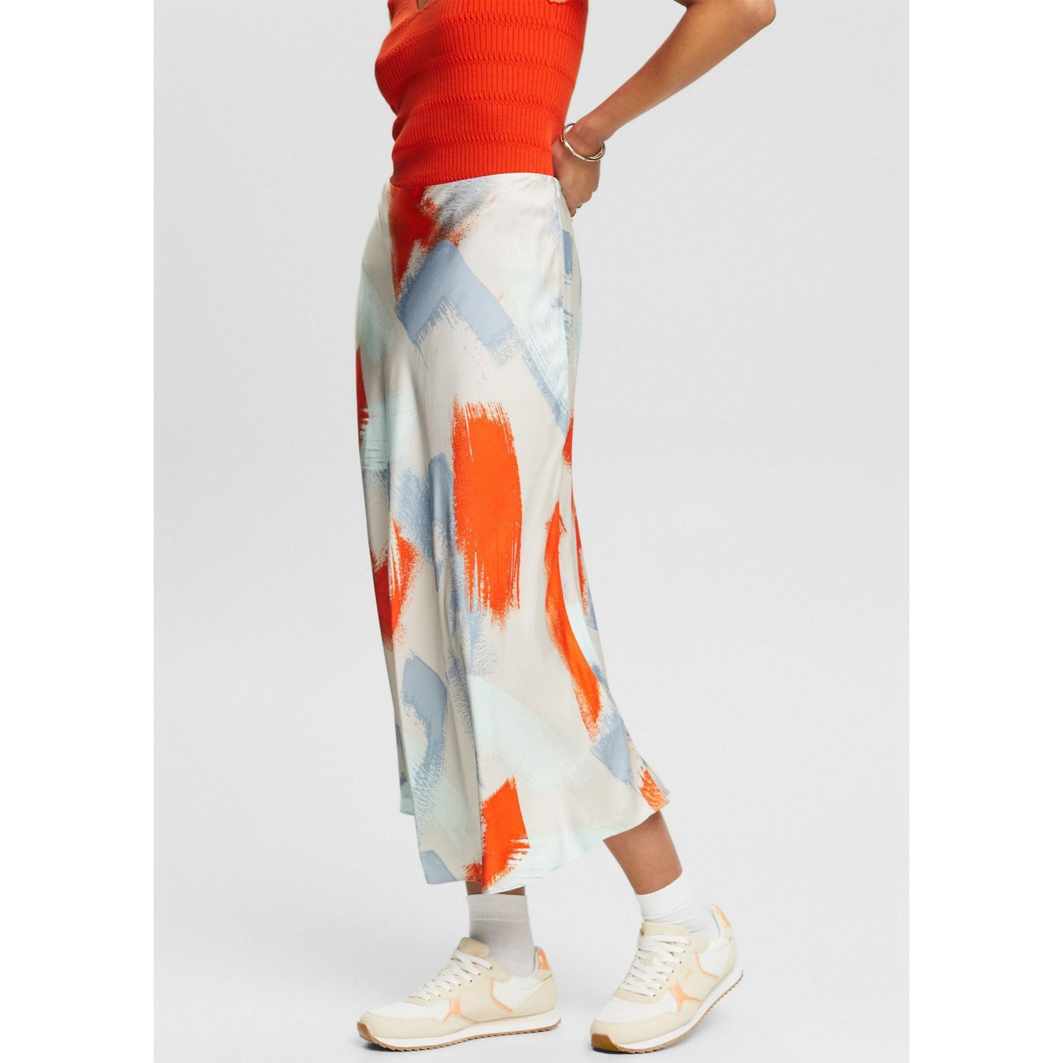 ESPRIT Midi sijonas moterims, Smėlio, Sus Midi skirt 2