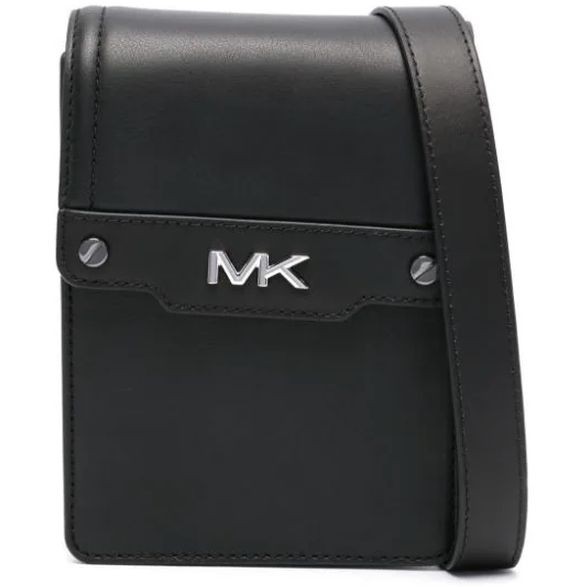 MICHAEL KORS Rankinė per petį vyrams, Juoda, Phone flap messenger 1