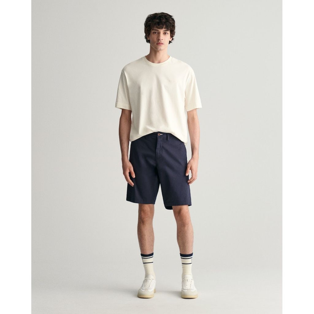 GANT Šortai vyrams, Mėlyna, Relaxed twill shorts 2
