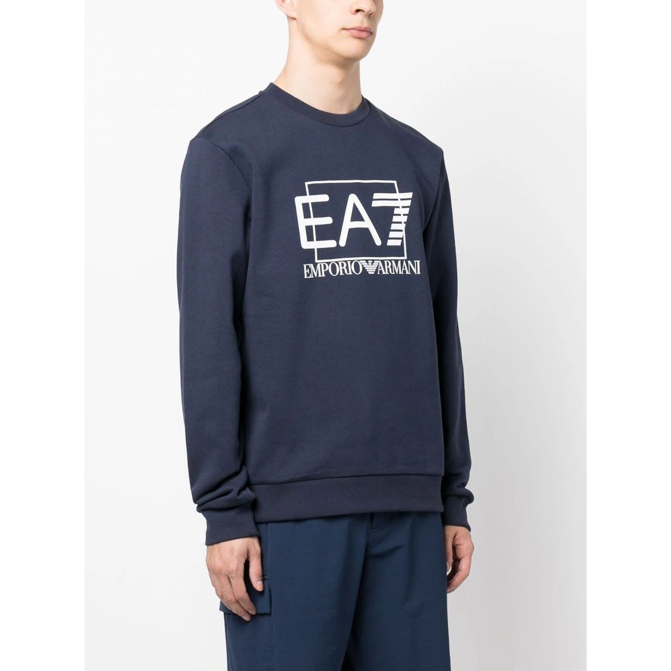 EA7 Sportinis nertinis vyrams, Mėlyna, Sweatshirt 2