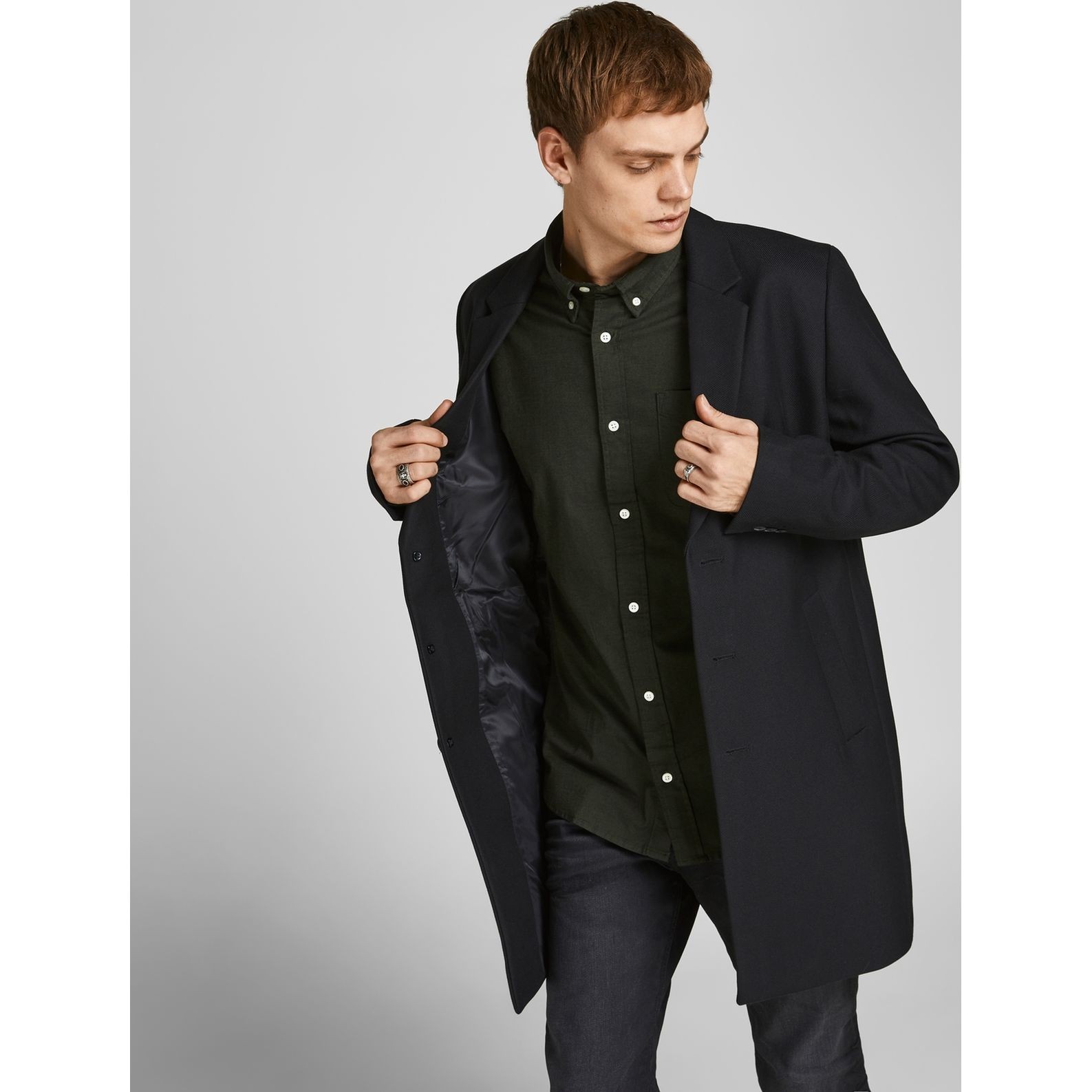 JACK & JONES Marškiniai ilgomis rankovėmis vyrams, Žalia, Marškiniai 4