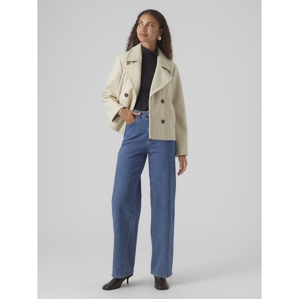 VERO MODA Paltas moterims, Smėlio, Vincemia short jacket 4