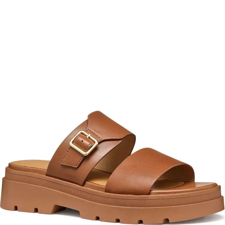 GEOX Šlepetės moterims, Ruda, Adacter slippers 1