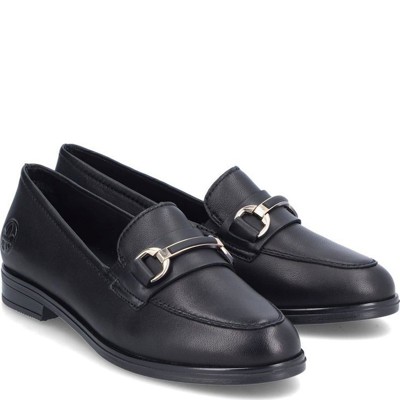 RIEKER Loaferiai moterims, Juoda, Ladies shoes 1