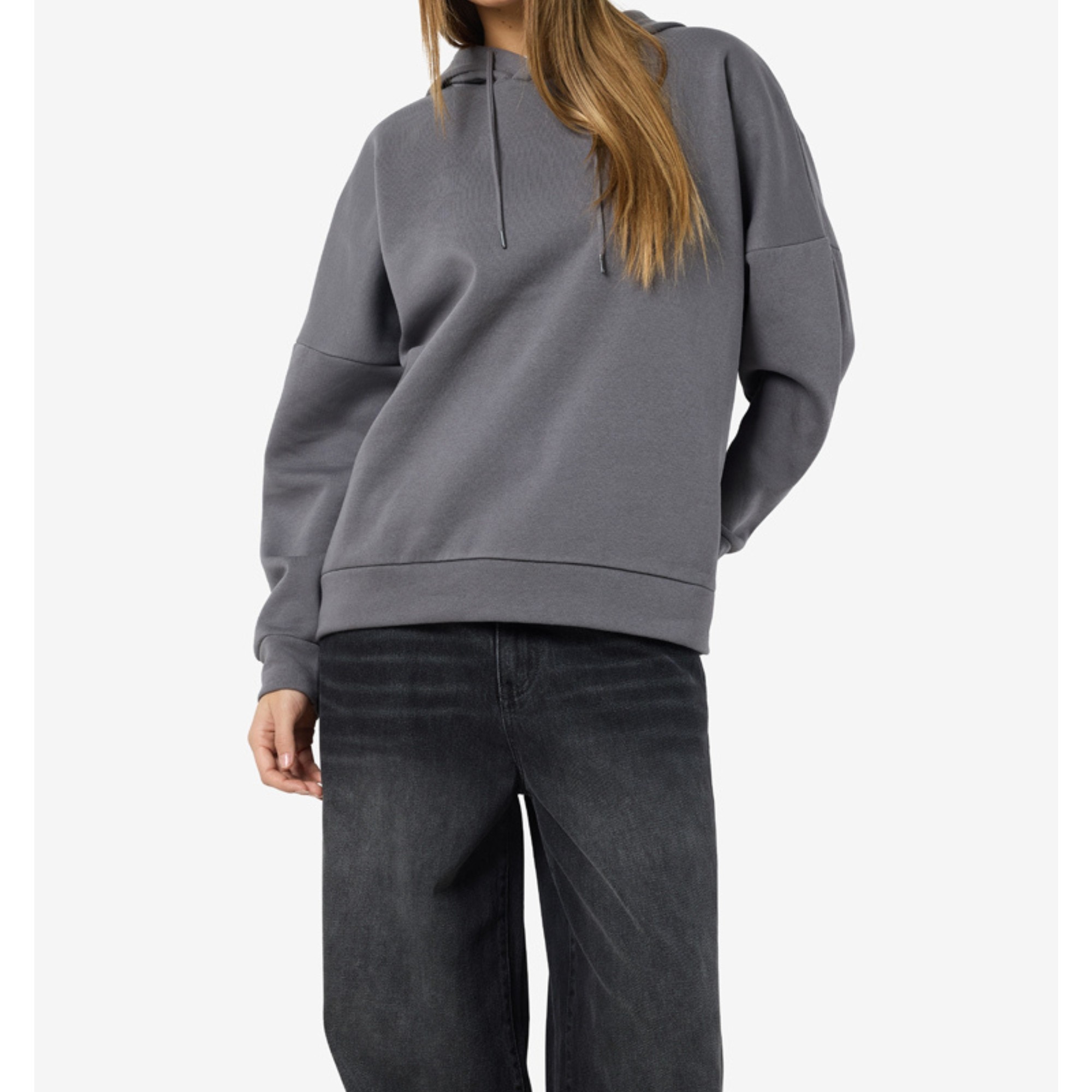 NOISY MAY Džemperis moterims, Gray, Alden hoodie 3