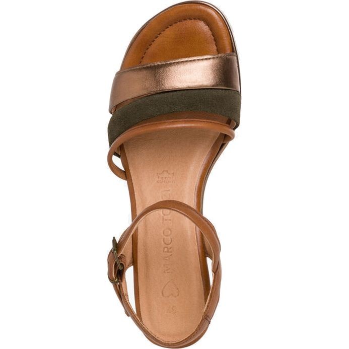 MARCO TOZZI Basutės moterims, Chaki, SANDALS 4