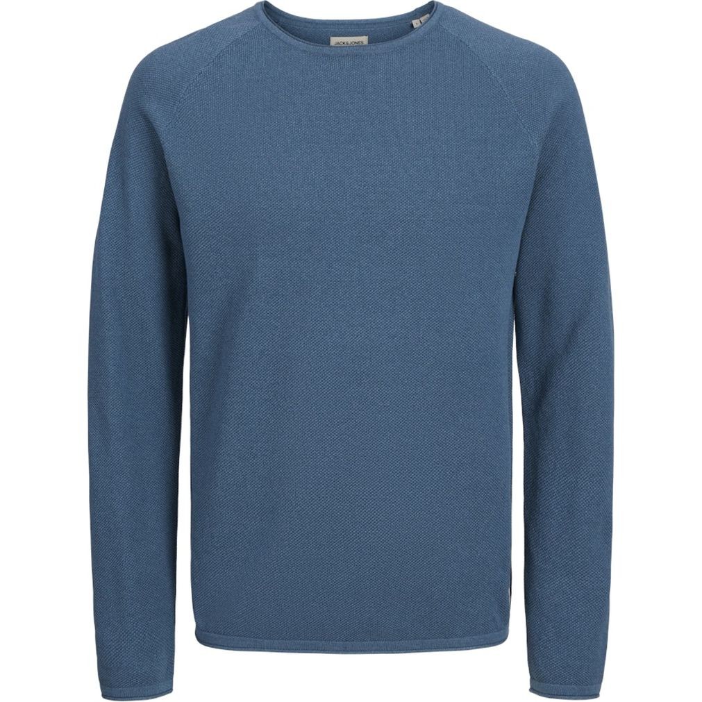 JACK & JONES Megztinis vyrams, Mėlyna, Ehill knit crew neck 1