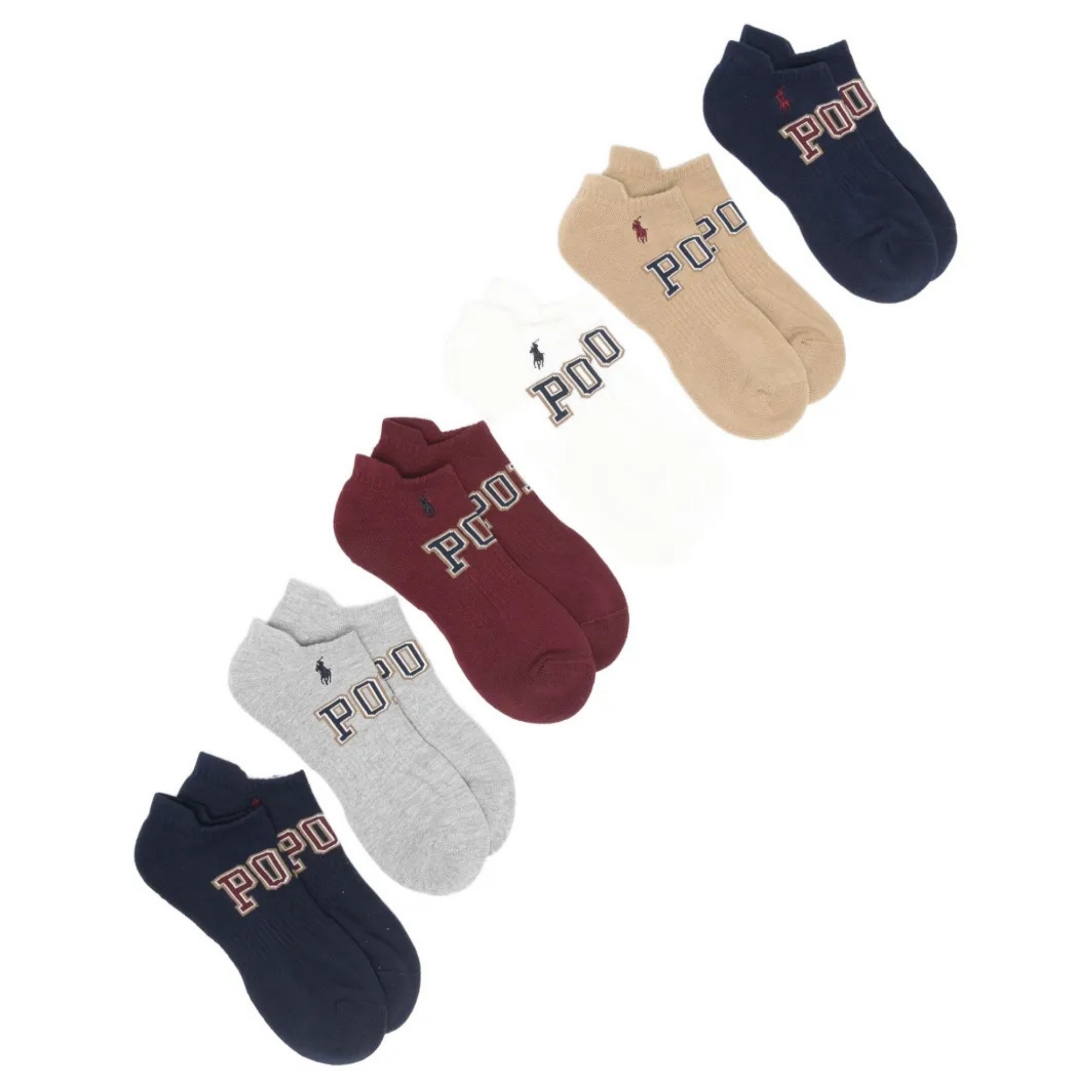 POLO RALPH LAUREN Kojinės vyrams, Marga, Clssc vrst c ped 6 pack 1