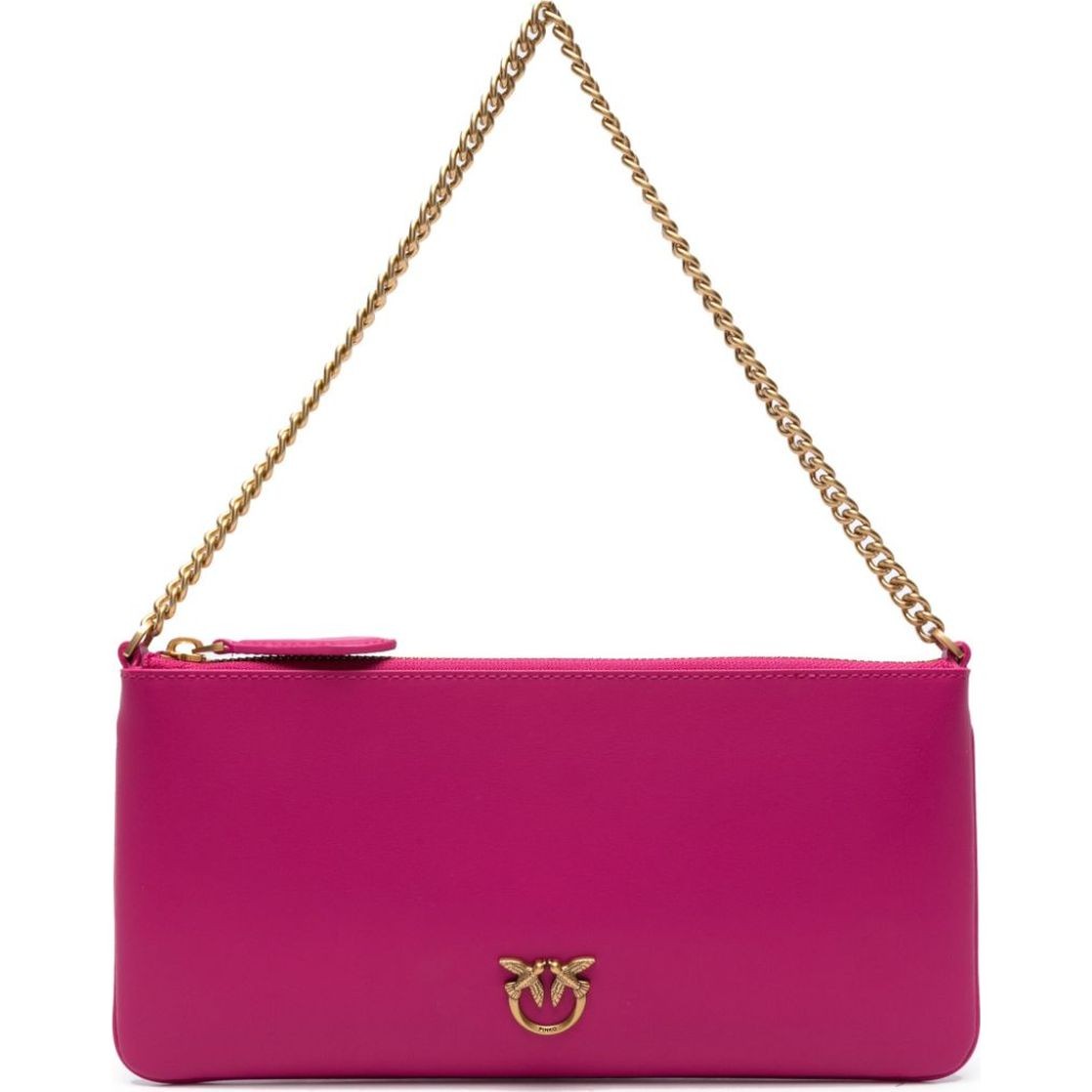 PINKO Rankinė per petį moterims, Rožinė, Love birds-plaque shoulder bag 1