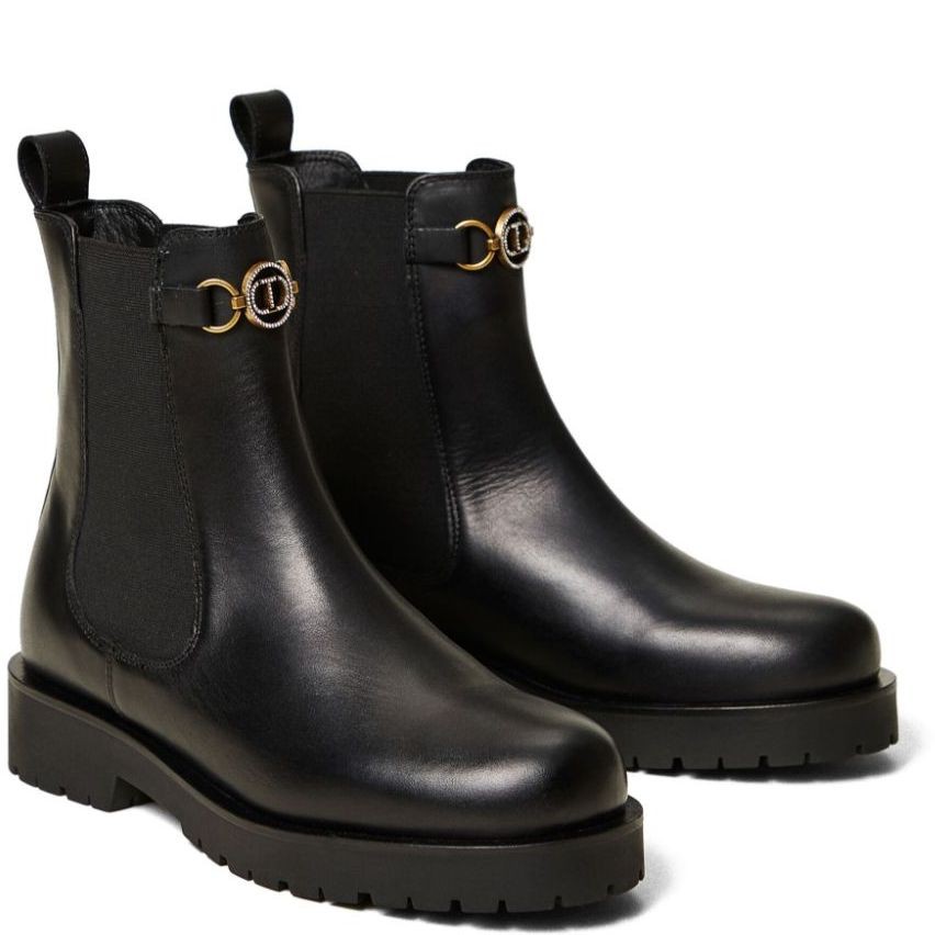 TWINSET Aulinukai moterims, Juoda, Chelsea booties 2