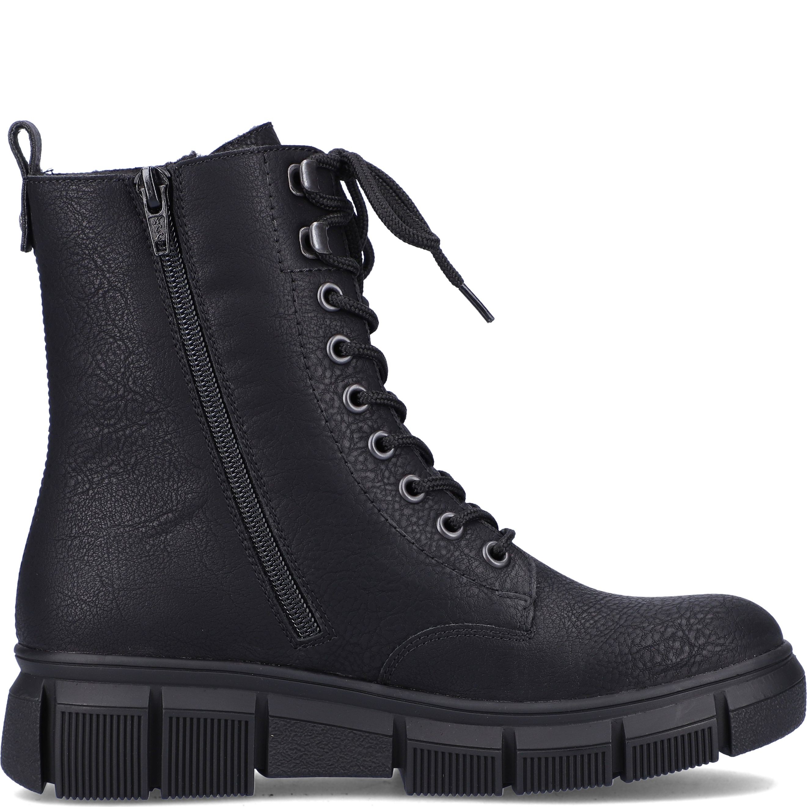 RIEKER Aulinukai moterims, Juoda, BOOTIES 3