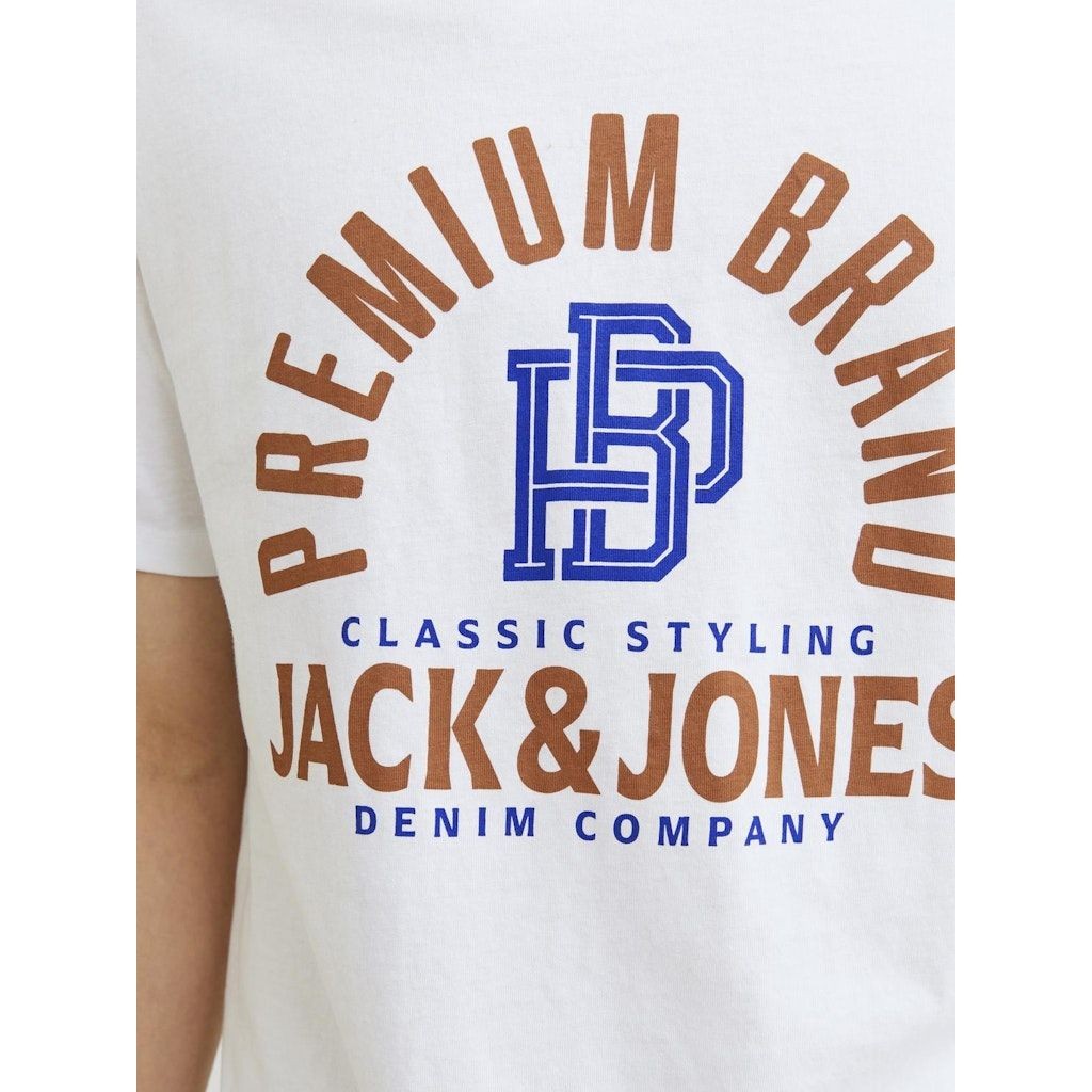 JACK & JONES Marškinėliai vyrams, Balta, JPRSTAR TEE SS CREW 6