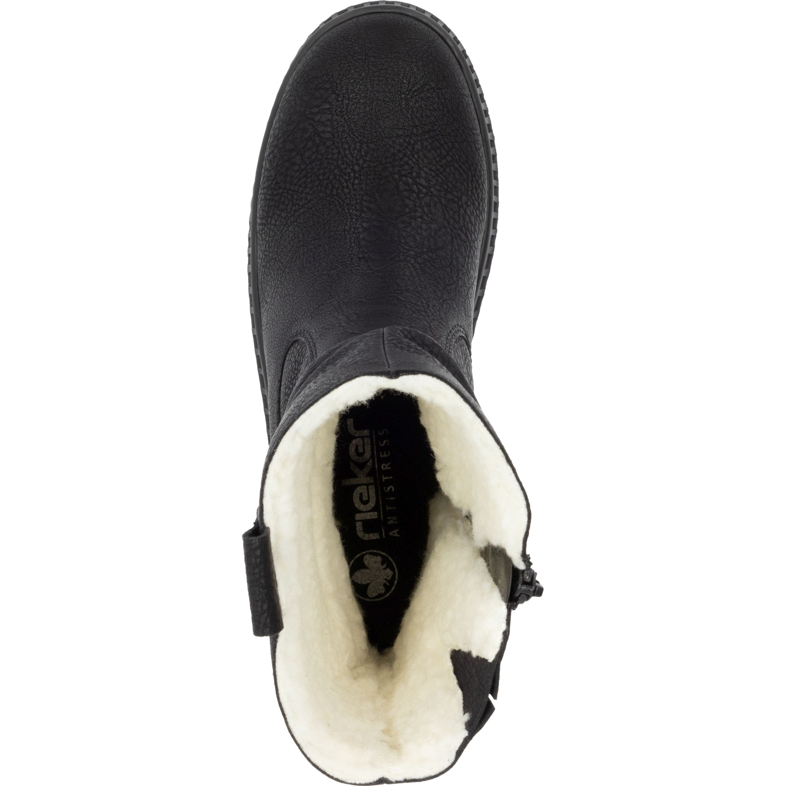 RIEKER Aulinukai moterims, Juoda, Ladies mid height boots 7