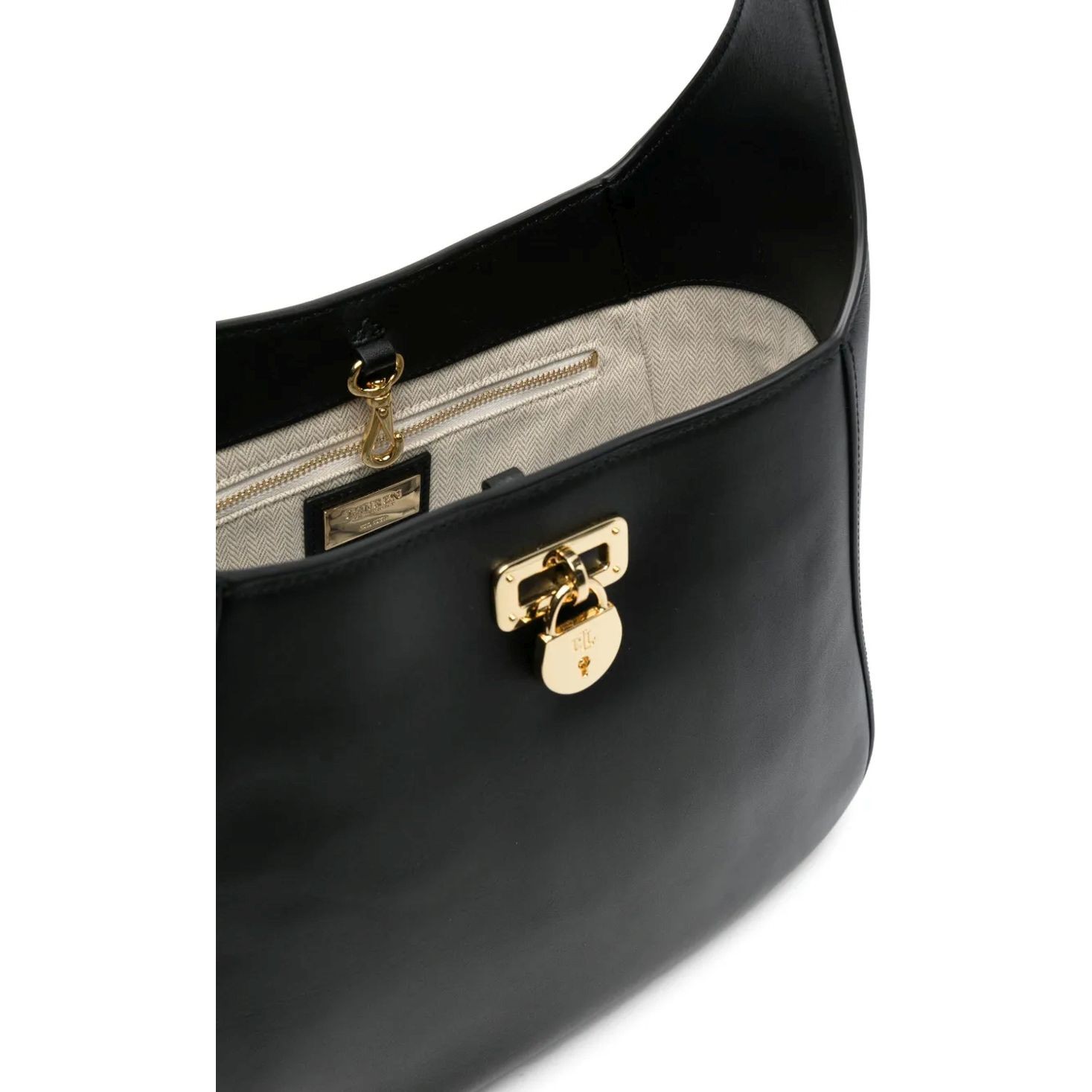 LAUREN RALPH LAUREN Rankinė per petį moterims, Juoda, Shoulder bag large 4