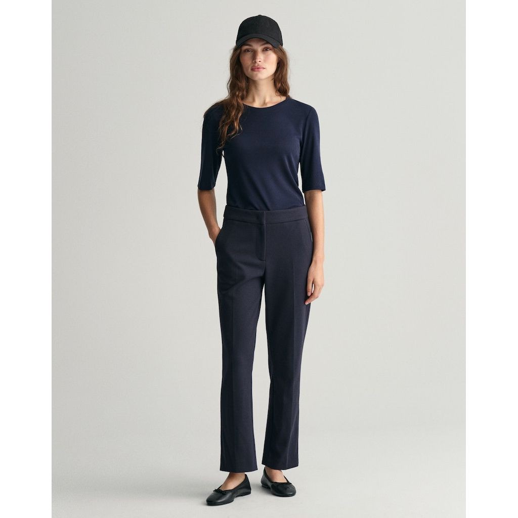 GANT Kelnės moterims, Mėlyna, JERSEY CIGARETTE PANT 2