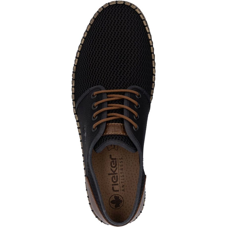 RIEKER Laisvalaikio bateliai vyrams, Juoda, Sneakers 5