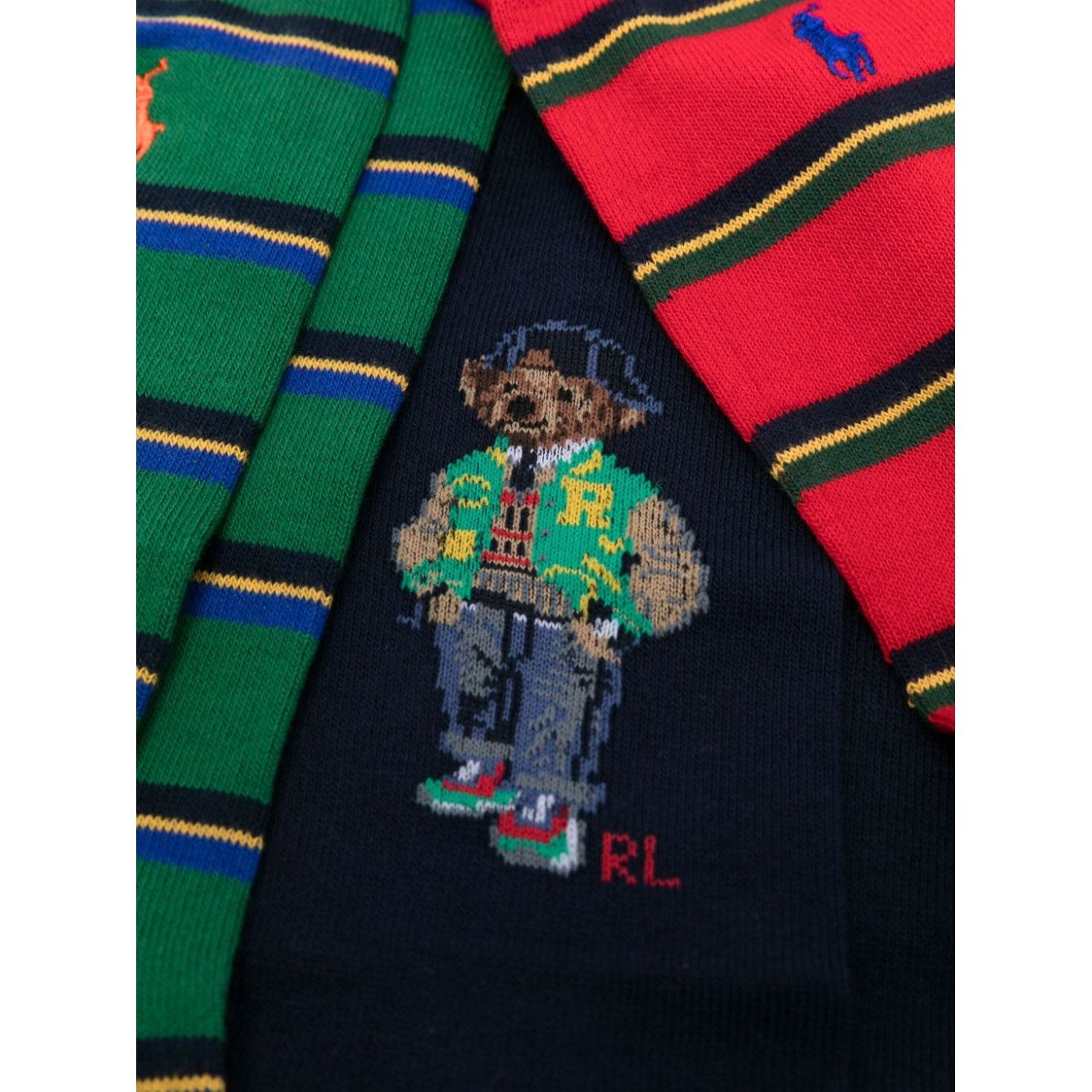 POLO RALPH LAUREN Kojinės vyrams, Pilka, Br crew sock gift box 2