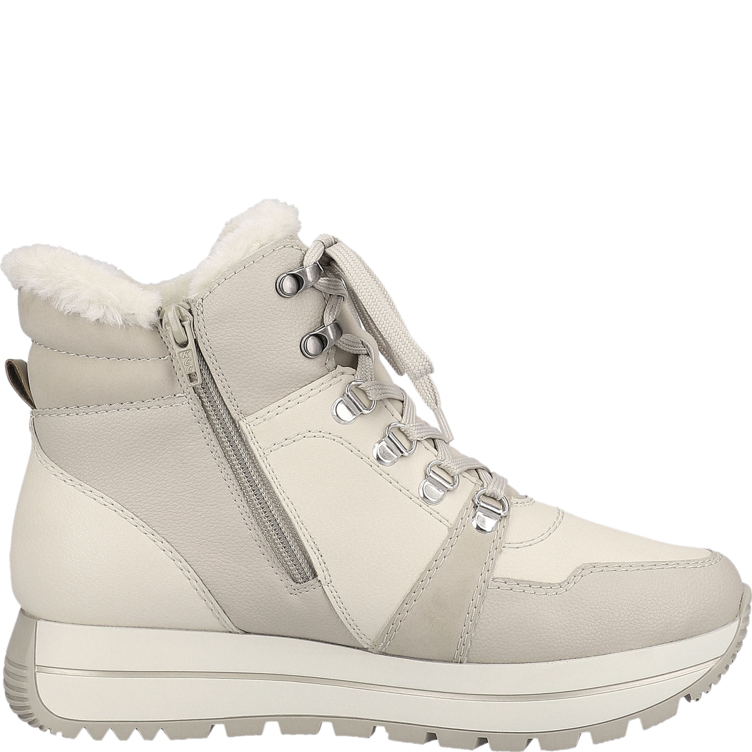 RIEKER Aulinukai moterims, Smėlio, Ladies mid height boots 5