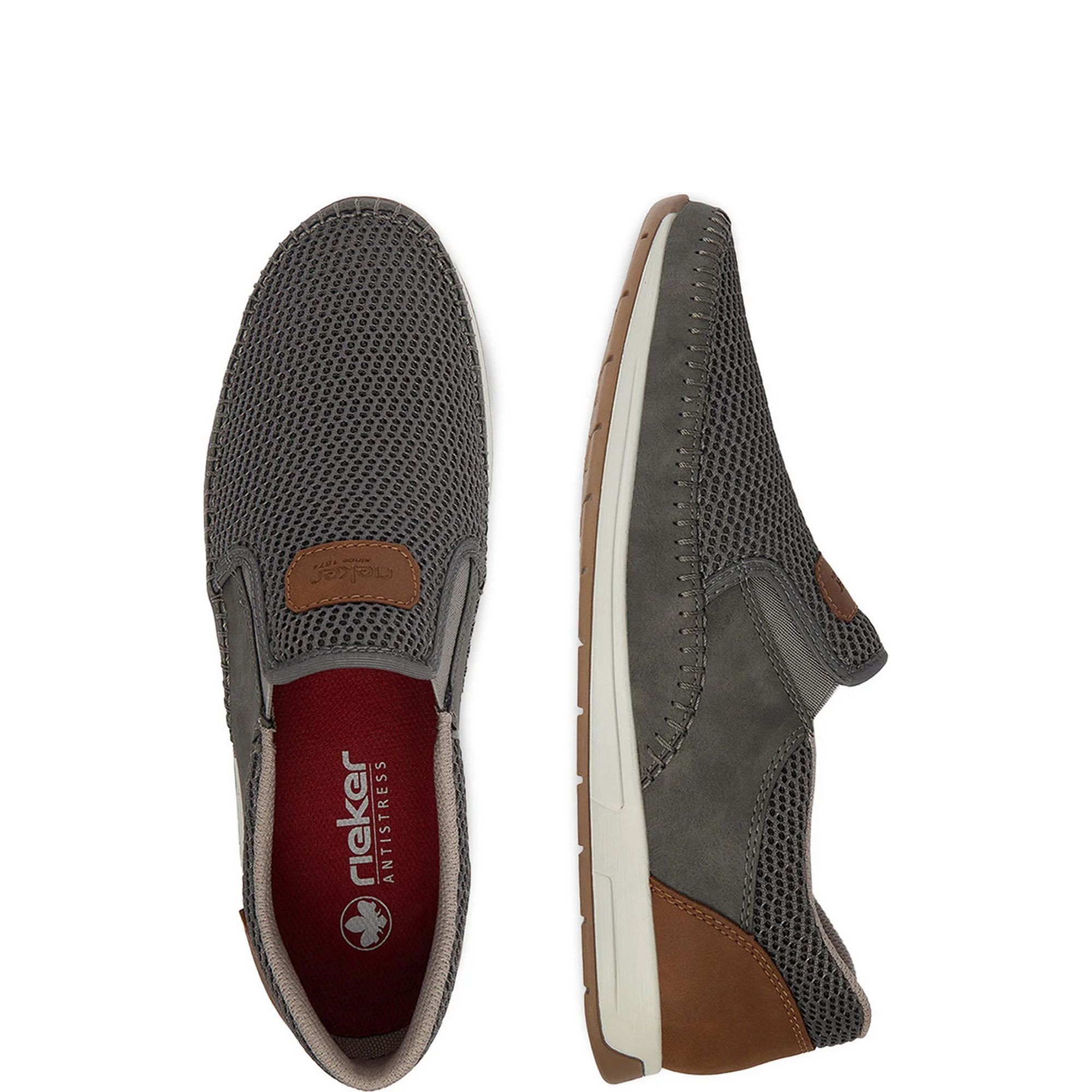 RIEKER Šlepetės vyrams, Pilka, Slippers 4