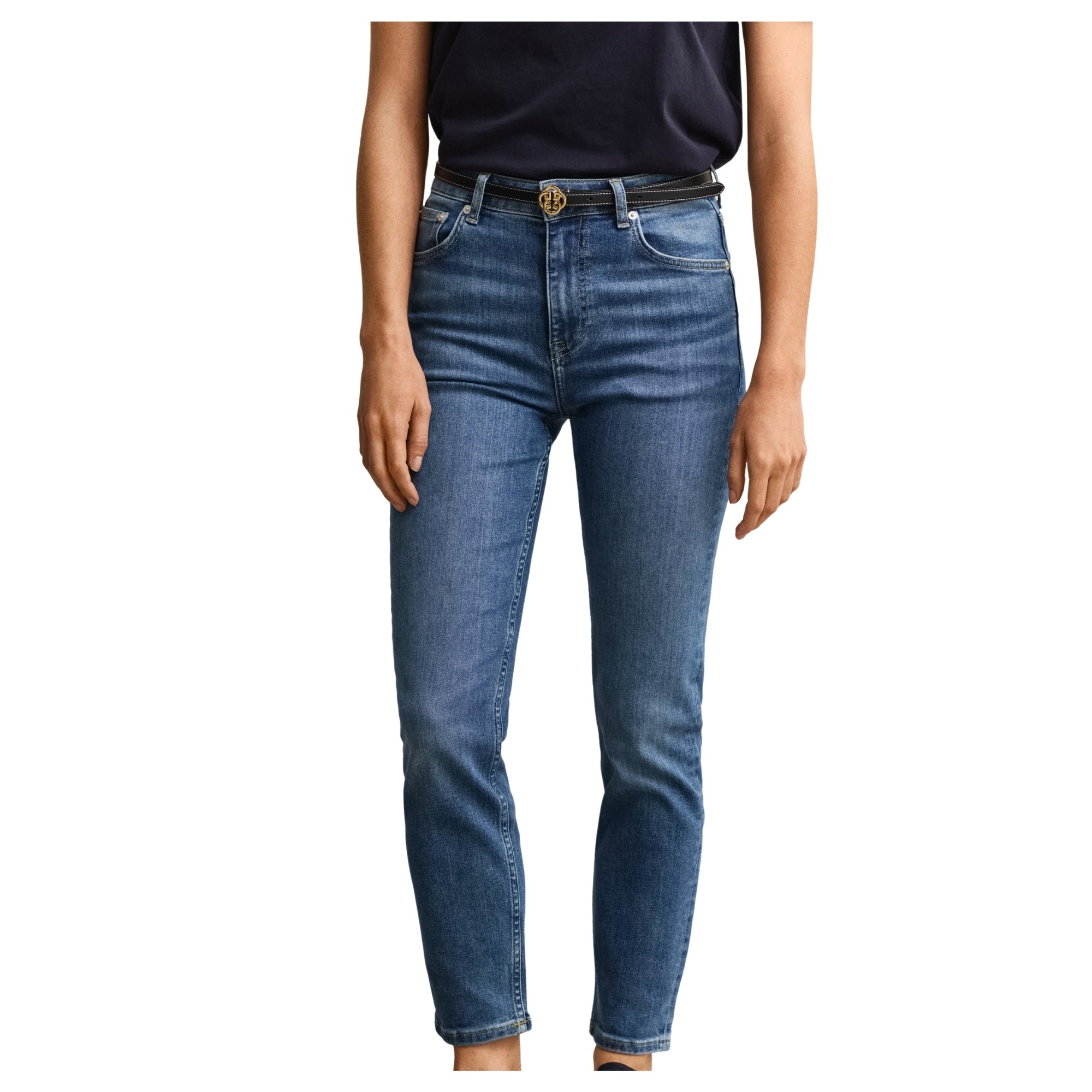 GANT Slim džinsai moterims, Mėlyna, 4100305-972 Slim 2