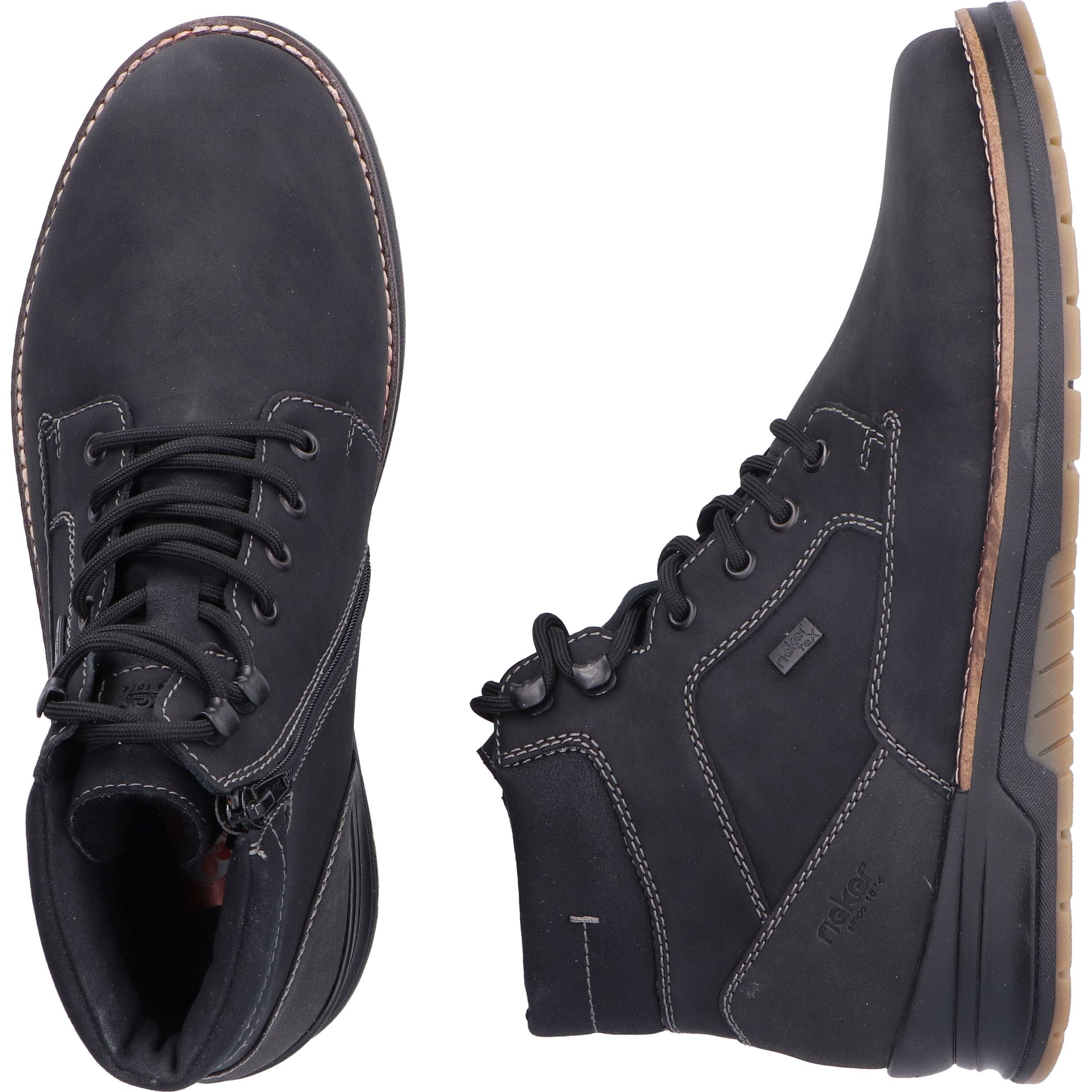 RIEKER Aulinukai vyrams, Juoda, Men's boots 12